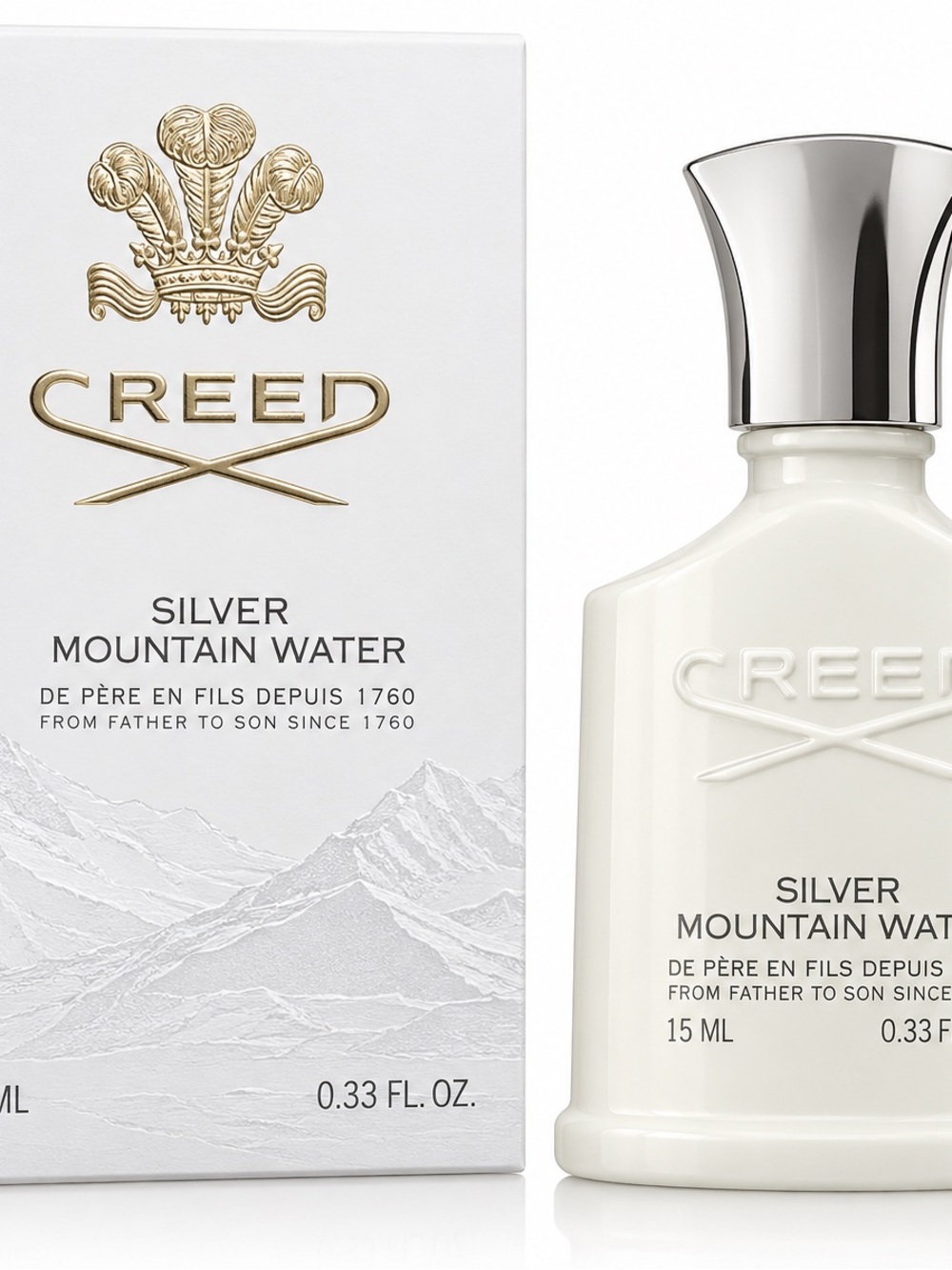 & Other Stories White and Silver Men’s Fragrance Bottle